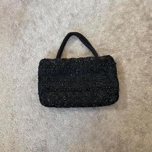 Lord & Taylor Women's Black Beaded Mini Bag